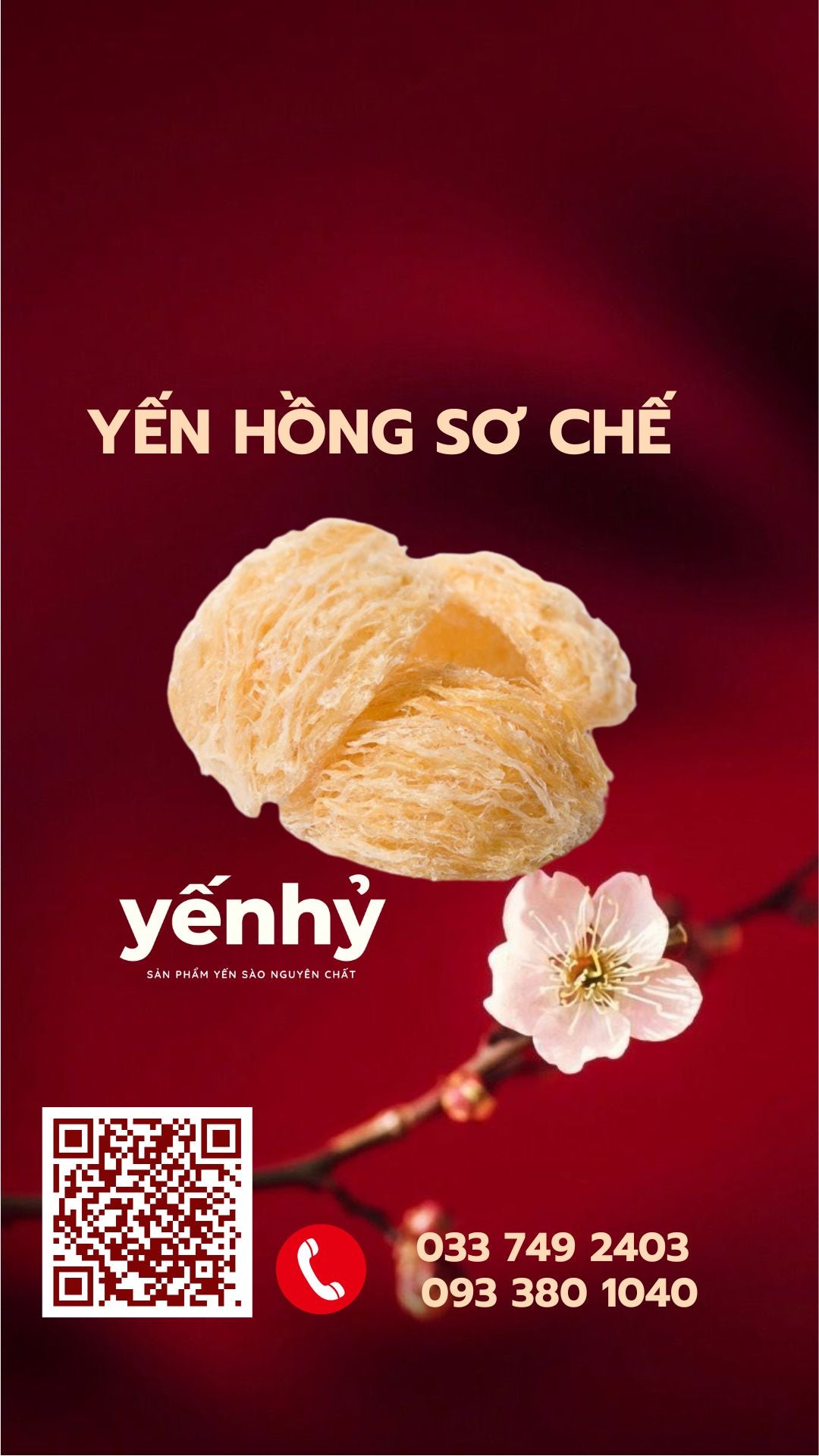 Yến Sơ Chế Hồng
